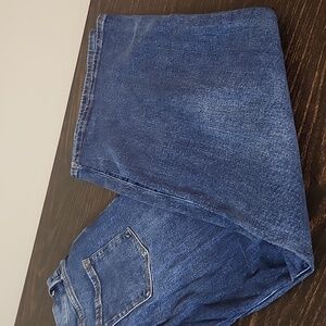 Good American Dark Blue Flare Jeans